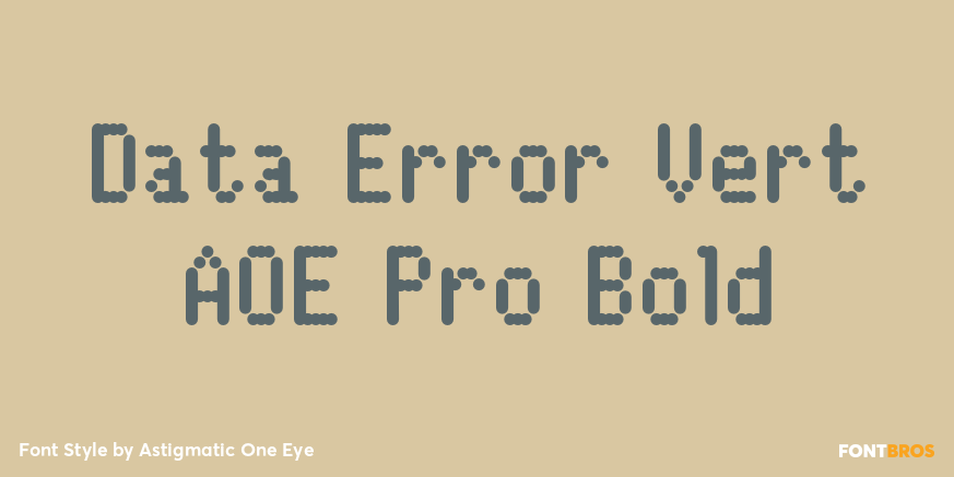 Data Error Vert AOE Pro Bold Poster