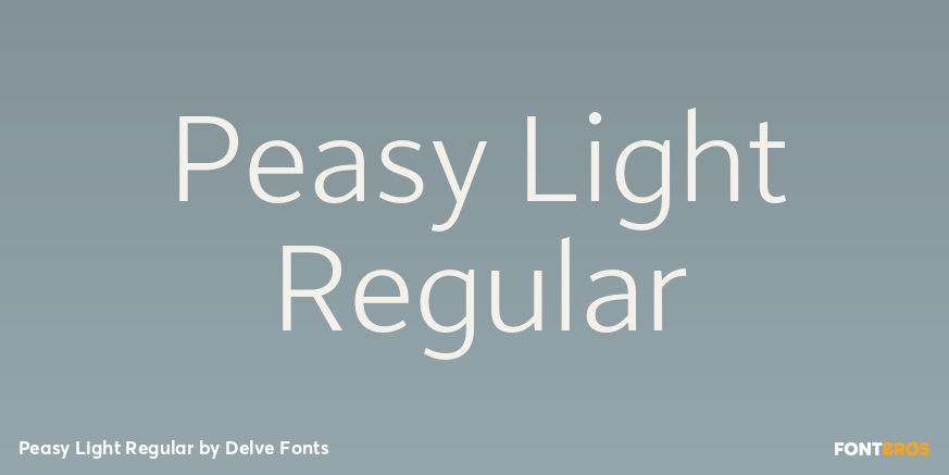 Peasy Light Regular Font Poster #1