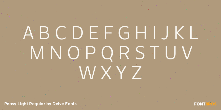 Peasy Light Regular Font Poster #2