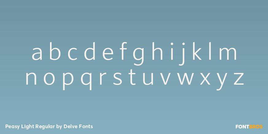 Peasy Light Regular Font Poster #3
