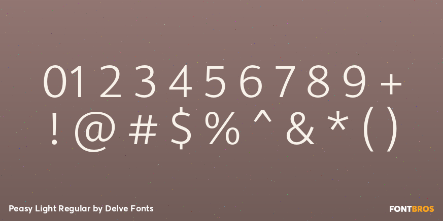 Peasy Light Regular Font Poster #4