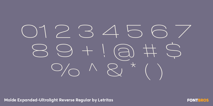 Molde Expanded-Ultralight Reverse Regular Font Poster #4