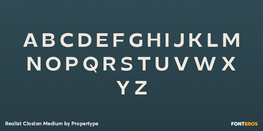 Realist Clostan Medium Font Poster #2