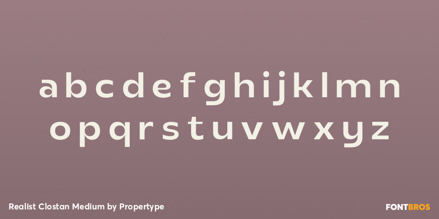 Realist Clostan Medium Font Poster #3