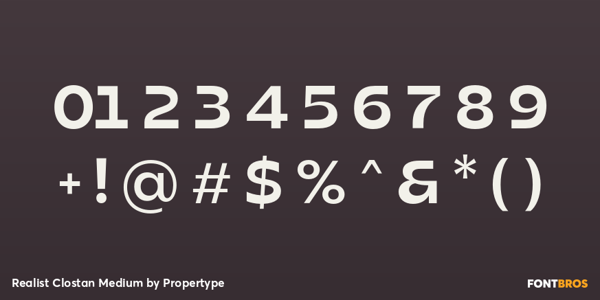 Realist Clostan Medium Font Poster #4