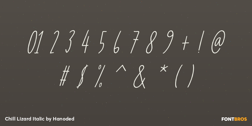 Chill Lizard Italic Font Poster #4