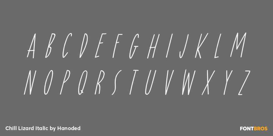 Chill Lizard Italic Font Poster #3