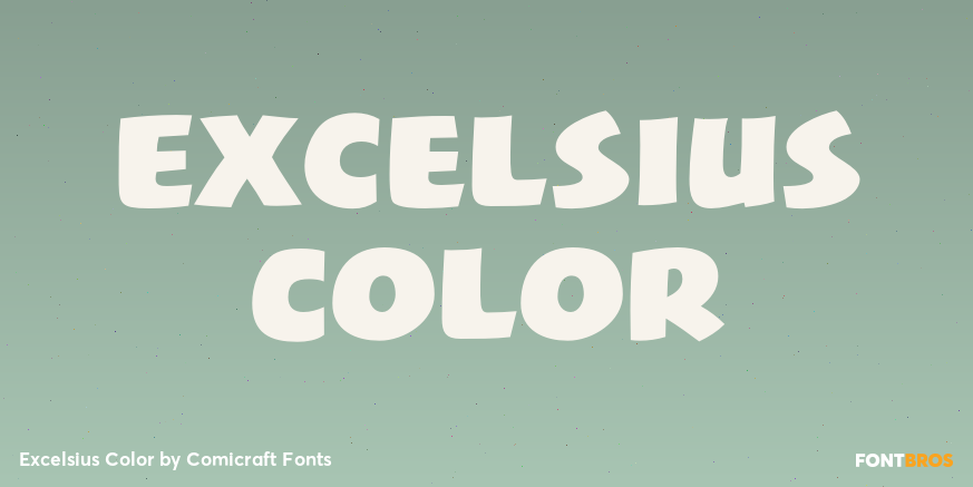 Excelsius Color Font Poster #1