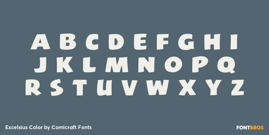 Excelsius Color Font Poster #2