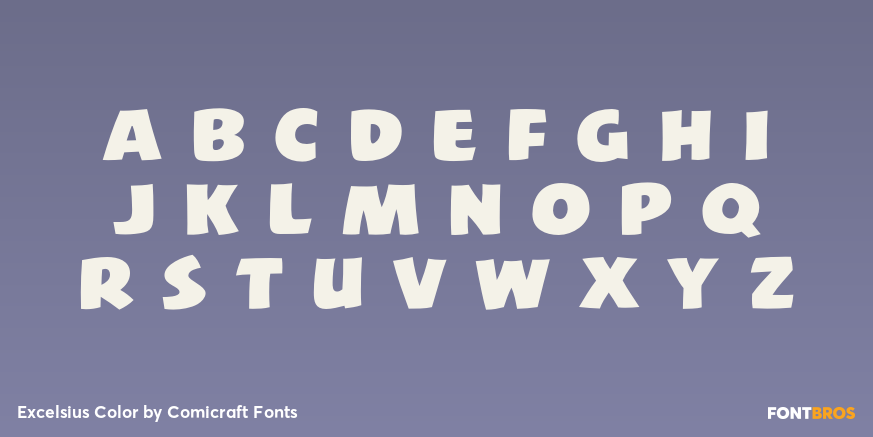 Excelsius Color Font Poster #3