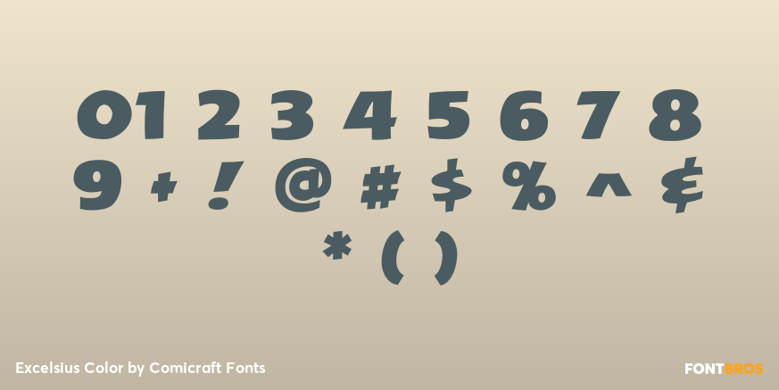 Excelsius Color Font Poster #4