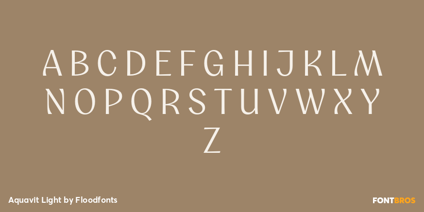 Aquavit Light Font Poster #1
