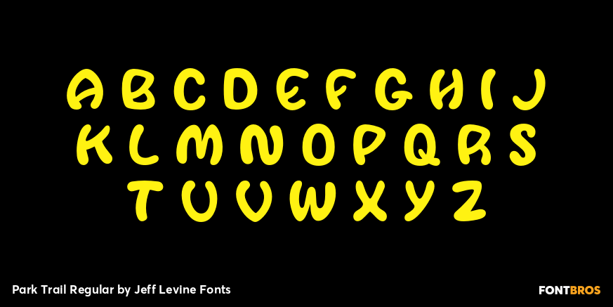 Park Trail Regular Font Poster #2