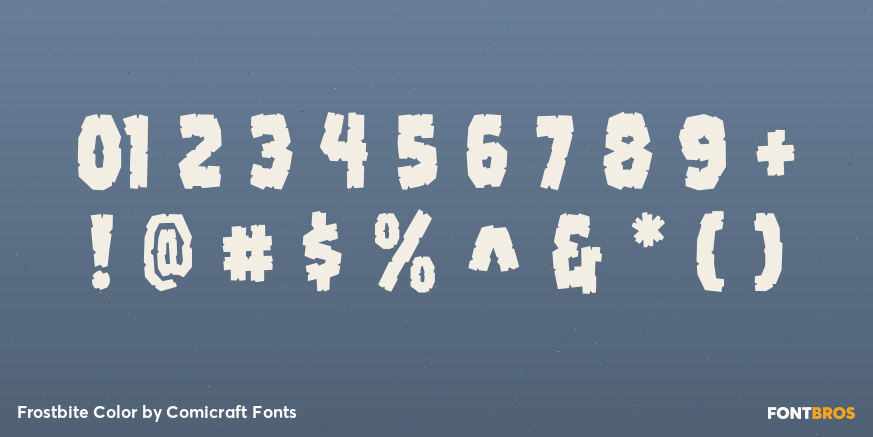 Frostbite Color Font Poster #1