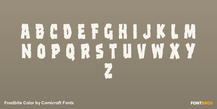 Frostbite Color Font Poster #2