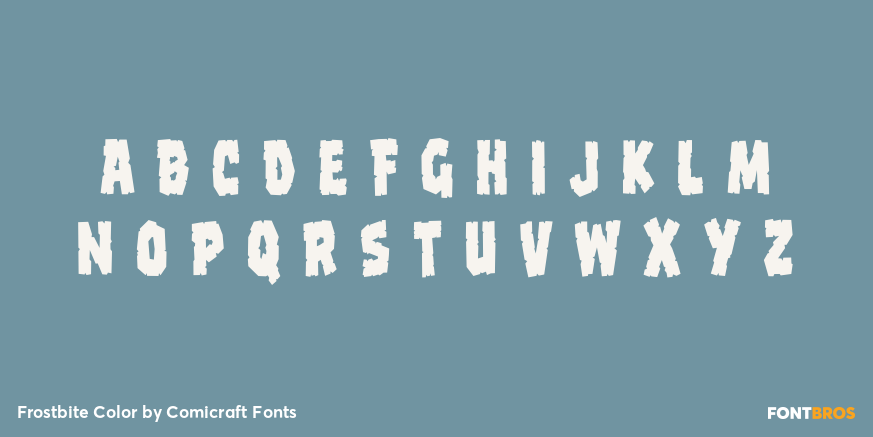 Frostbite Color Font Poster #3