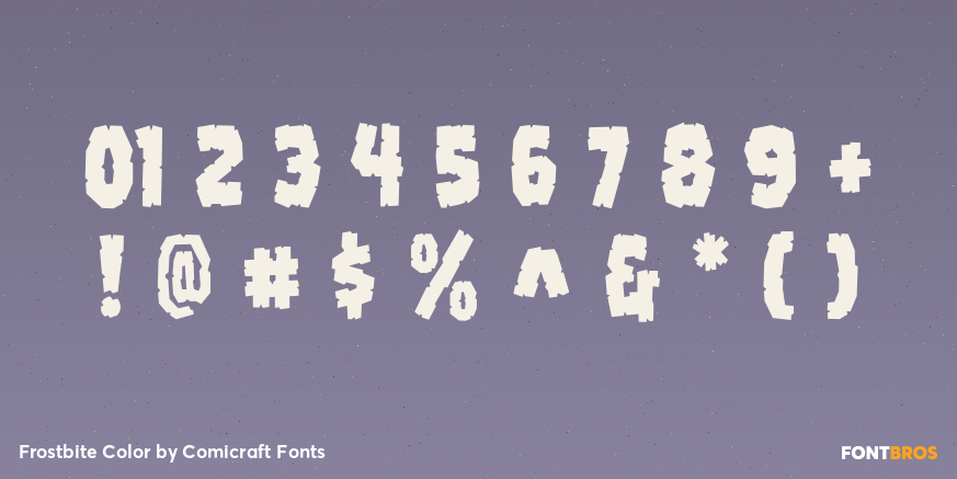 Frostbite Color Font Poster #4