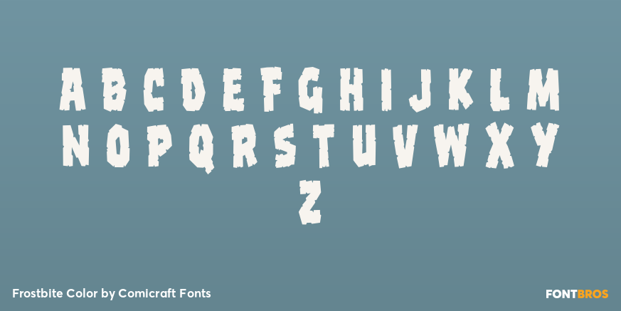 Frostbite Color Font Poster #1
