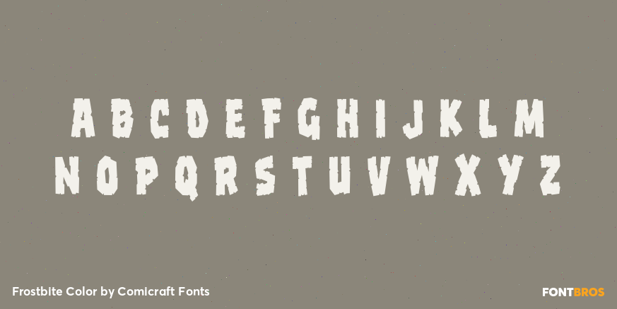 Frostbite Color Font Poster #1