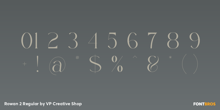 Rowan 2 Regular Font Poster #4