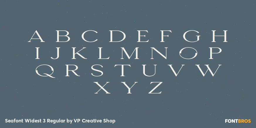 Seafont Widest 3 Regular Font Poster #2