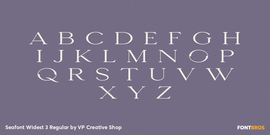 Seafont Widest 3 Regular Font Poster #3