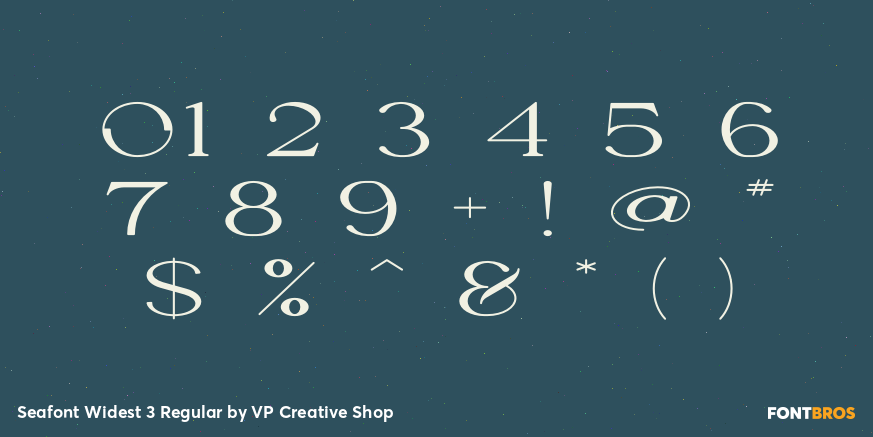 Seafont Widest 3 Regular Font Poster #4