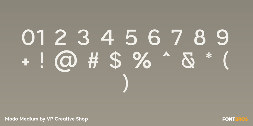 Modo Medium Font Poster #1