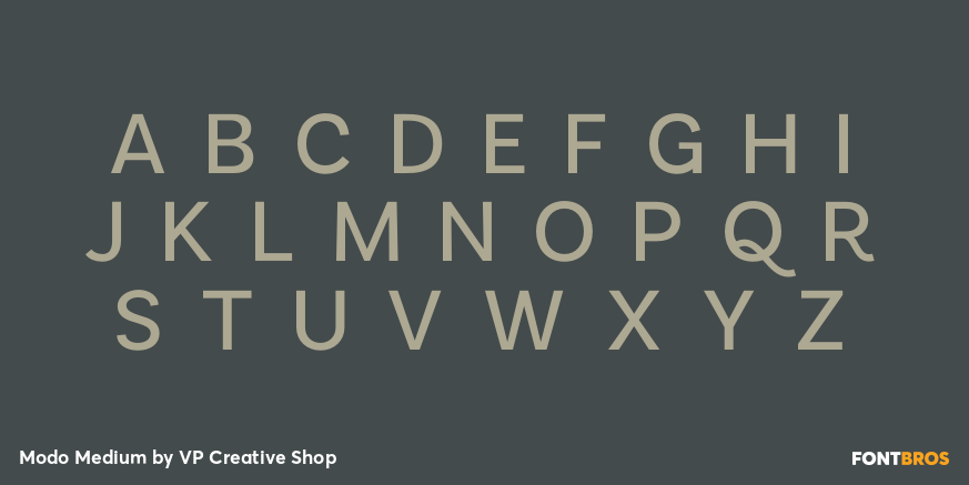 Modo Medium Font Poster #1
