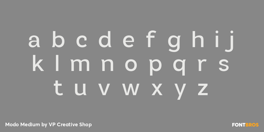 Modo Medium Font Poster #1