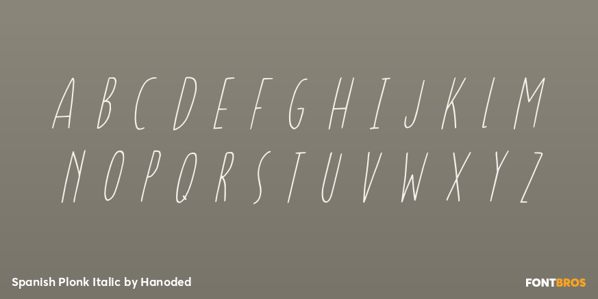 Spanish Plonk Italic Font Poster #3