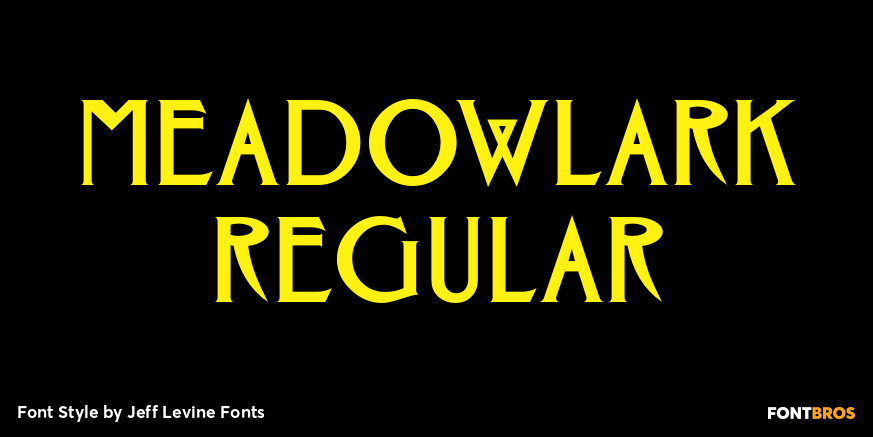 Meadowlark Regular Font Poster #1