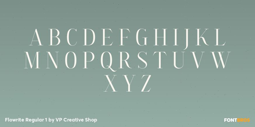 Flowrite Regular 1 Font Poster #2