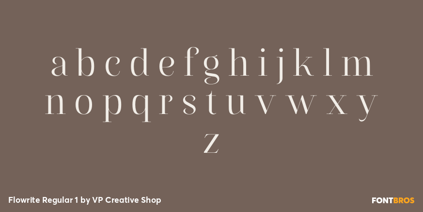 Flowrite Regular 1 Font Poster #3