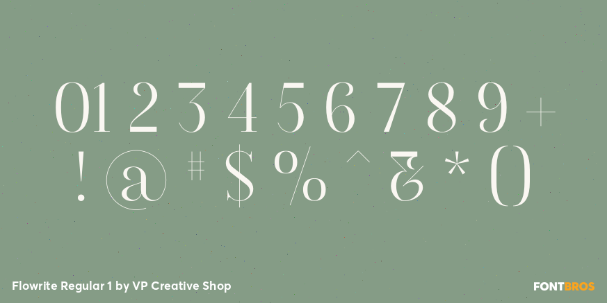 Flowrite Regular 1 Font Poster #4