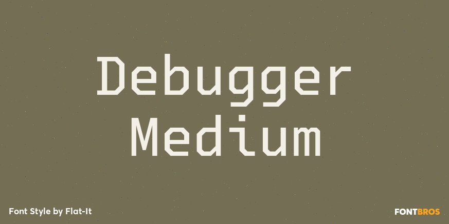Debugger Medium Font Poster #1