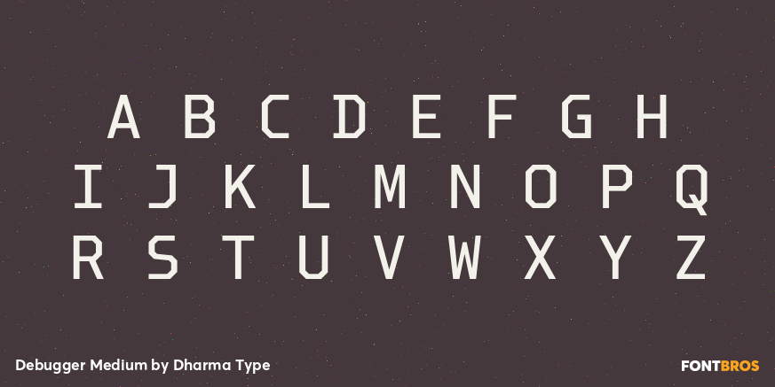 Debugger Medium Font Poster #2