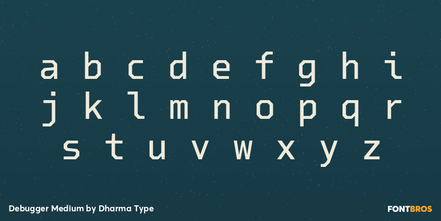 Debugger Medium Font Poster #3