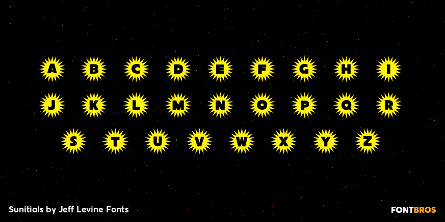 Sunitials Font Poster #3