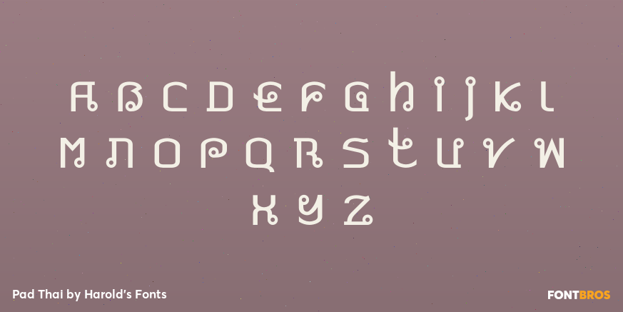 Pad Thai Font Poster #2