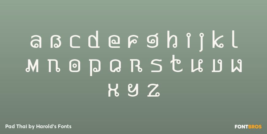 Pad Thai Font Poster #3
