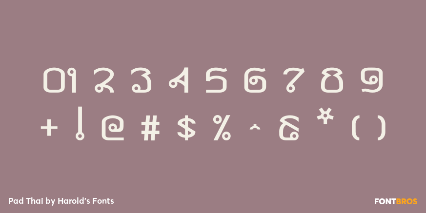 Pad Thai Font Poster #4