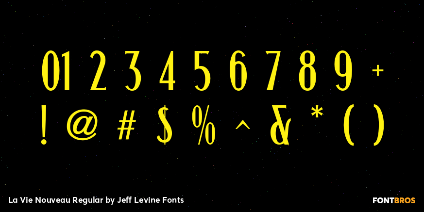 La Vie Nouveau Regular Font Poster #4