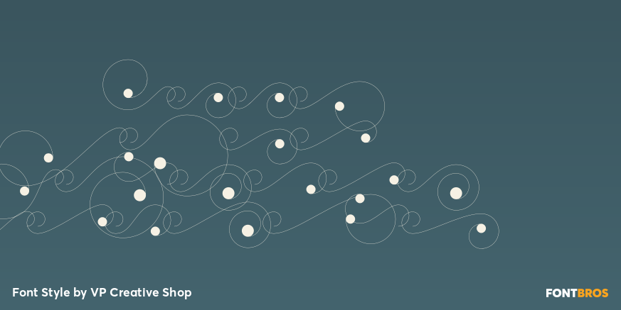 Moon Type Swashes Regular Poster