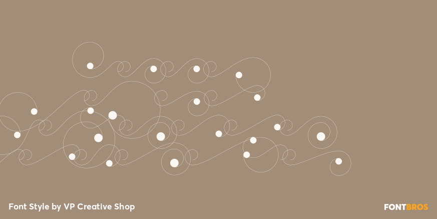 Moon Type Swashes Regular Poster