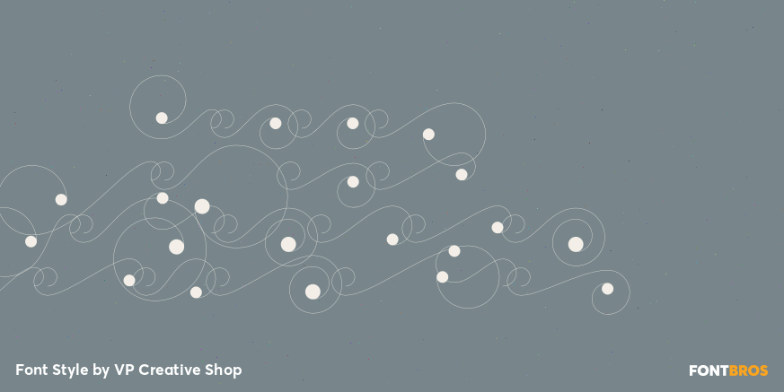 Moon Type Swashes Regular Poster