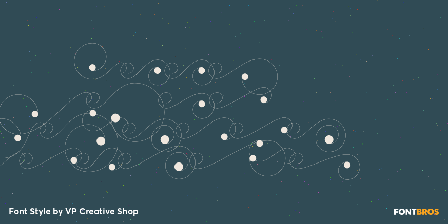 Moon Type Swashes Regular Poster