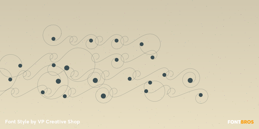 Moon Type Swashes Regular Poster