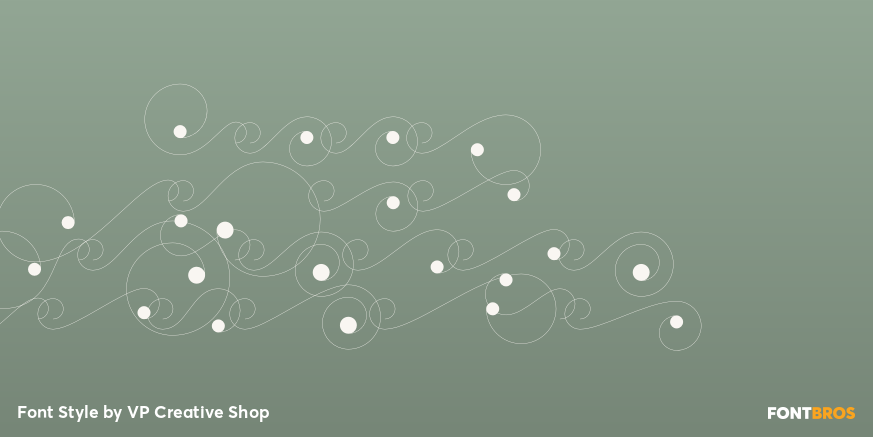 Moon Type Swashes Regular Poster