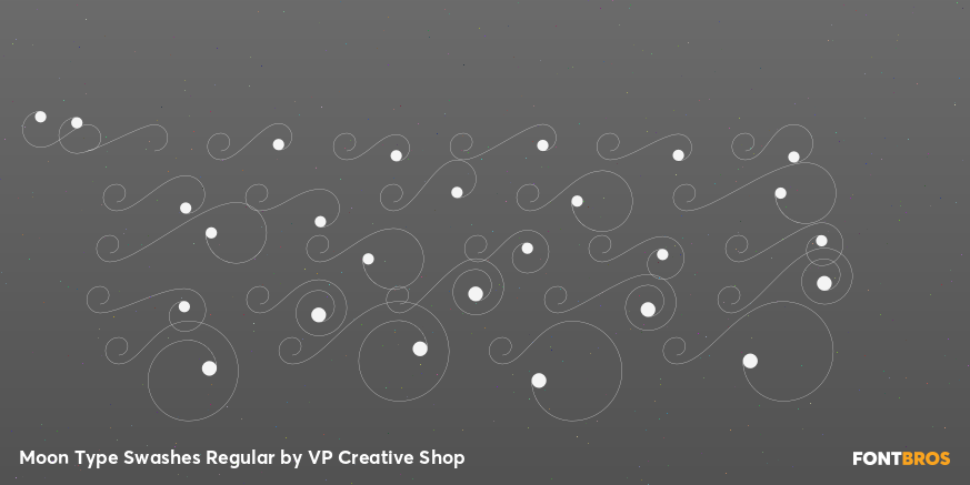 Moon Type Swashes Regular Font Poster #3